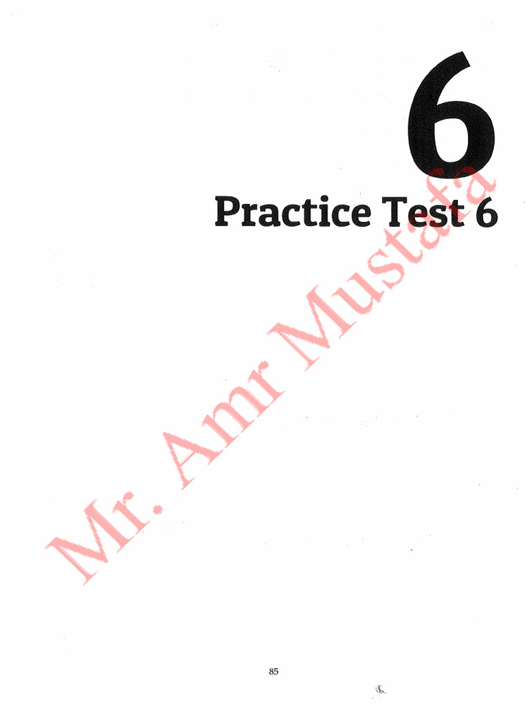 Panda Practice Test 6 Math Explanation (Mr. Amr Mustafa) | PDF