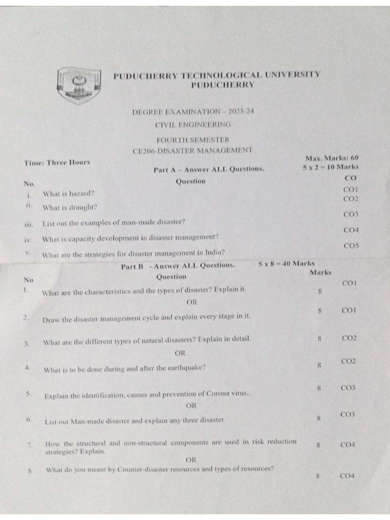 4th sem question papers pdf