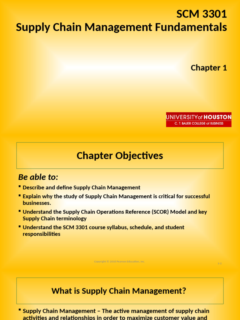 Class 01 Supply Chain Management Overview and Course Introduction | PDF ...