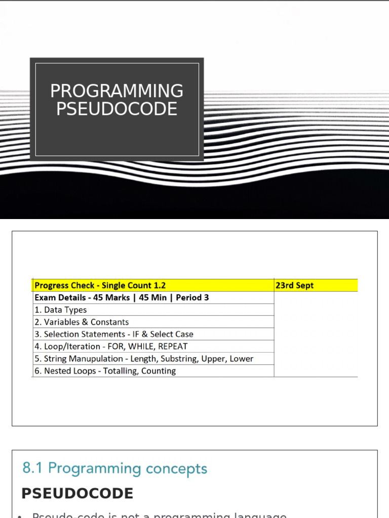 Paper2 Programming Pseudocode Exam Revision | PDF | Computers