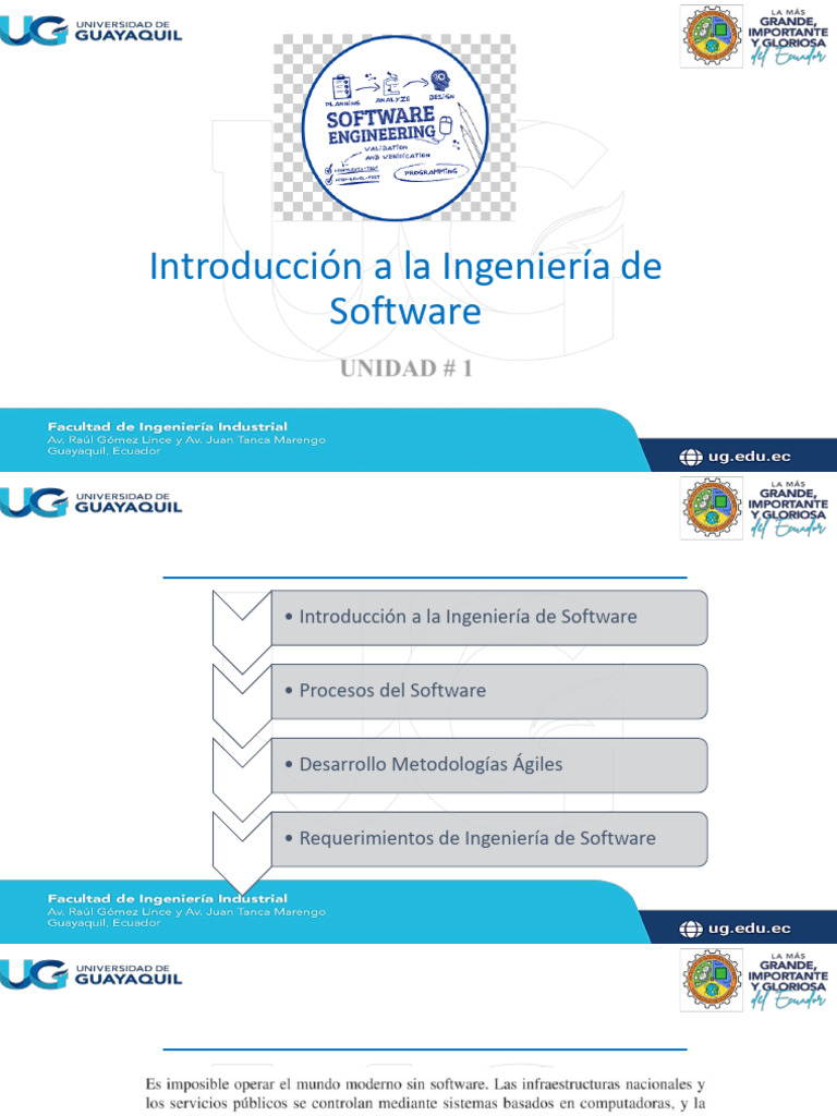 UNIDAD 1 - Introducción A La Ingenieria de Software | PDF | Software ...