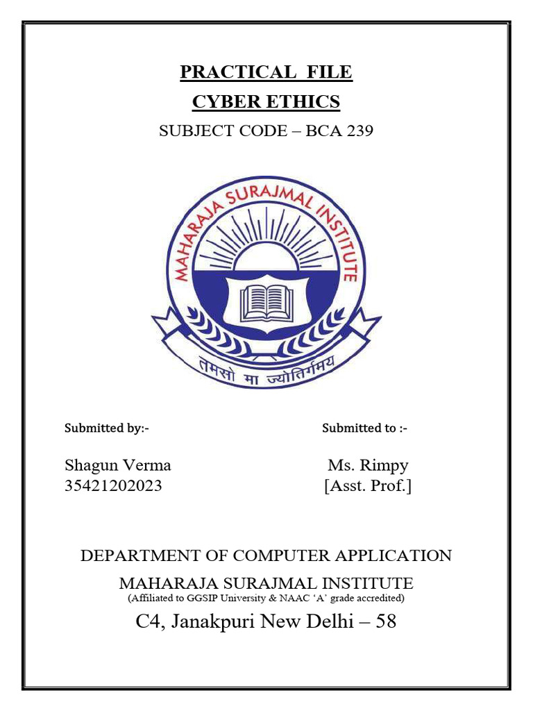 Cyber Security Practical File | PDF | Cybercrime | Computer Security