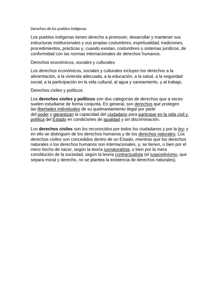 Derechos de Los Pueblos Indígenas | PDF