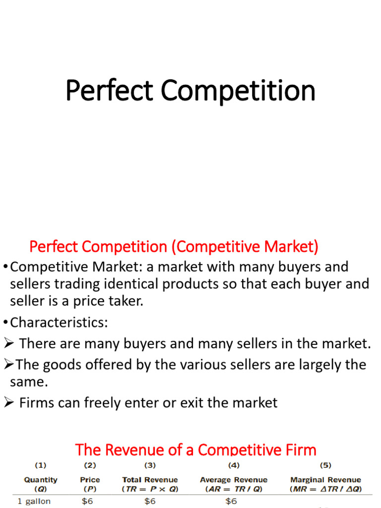 Understanding Perfect Competition Dynamics | PDF | Business