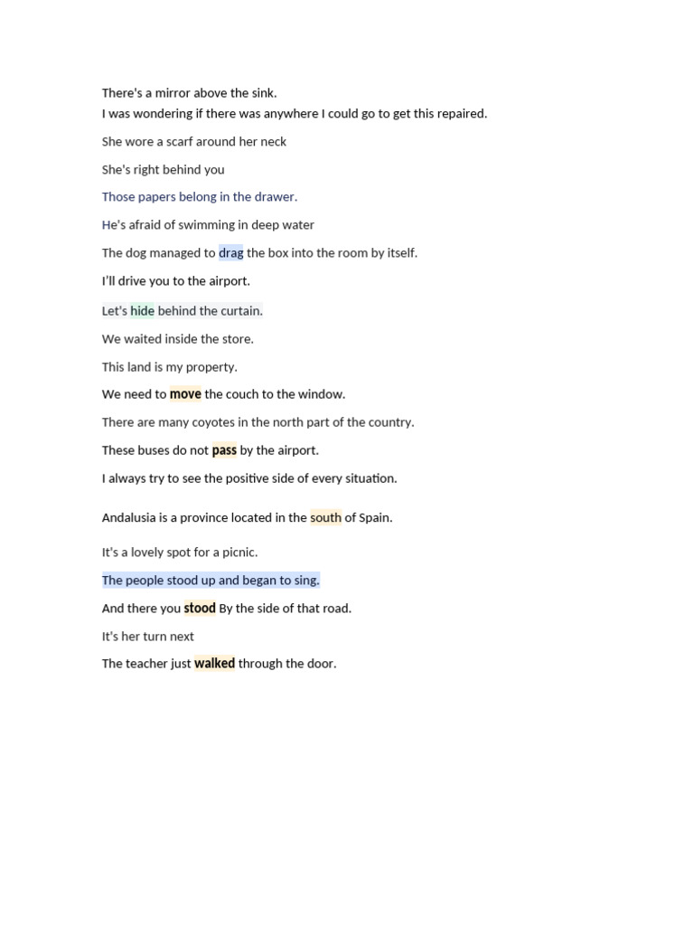 3a Sentences | PDF
