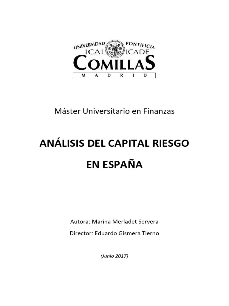 Análisis del Capital Riesgo en España | PDF | Capital de riesgo ...