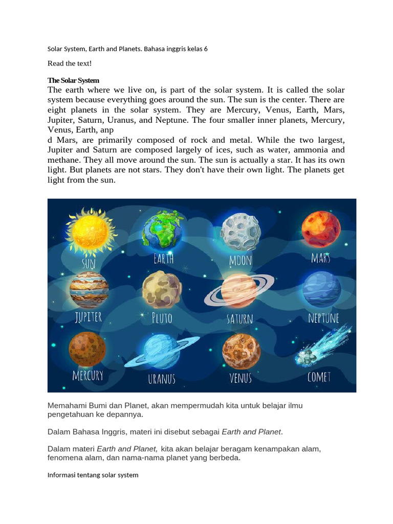 Materi Solar System | PDF | Solar System | Planets