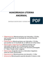 HEMORRAGIA UTERINA ANORMAL