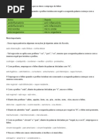 Circunstâncias linguísticas a que se deve o emprego do hífen