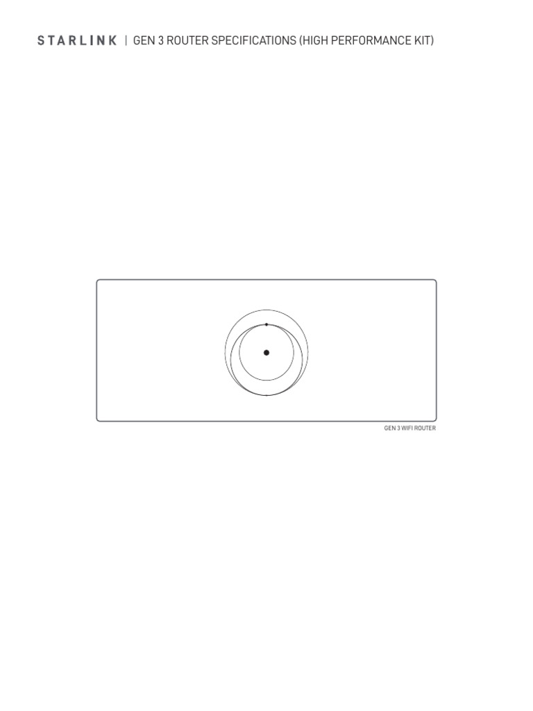 Gen 3 Router Specifications High Performance | PDF | Wi Fi | Electronics