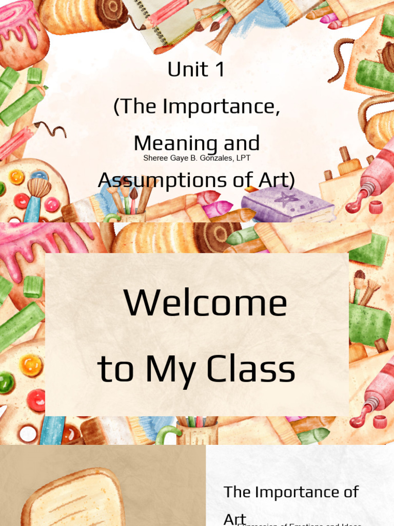 Understanding the Importance of Art | PDF | Experience | Liberal Arts ...