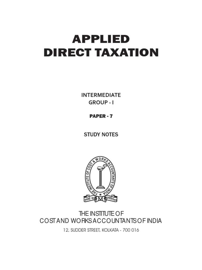 Direct Tax - 2011 | PDF