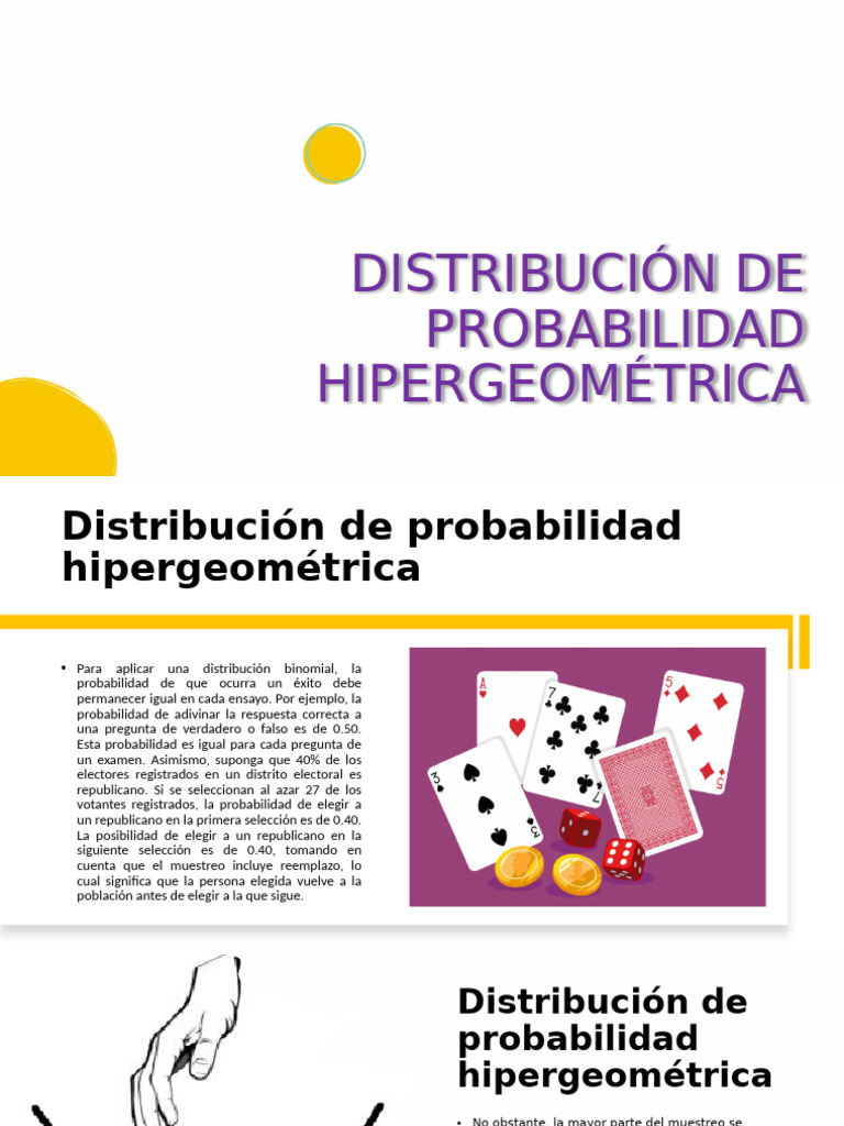 Distribución de Probabilidad Hipergeométrica | PDF | Probabilidad ...