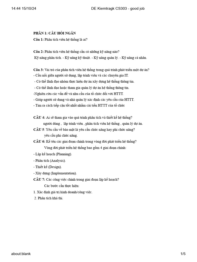 DE Kiemtragk CS303 Good Job | PDF