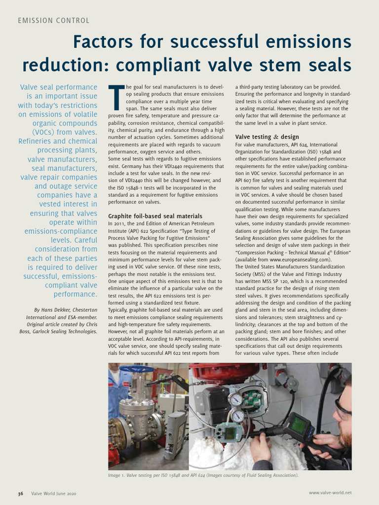 Emision Control Pdf Valve Mechanical Engineering