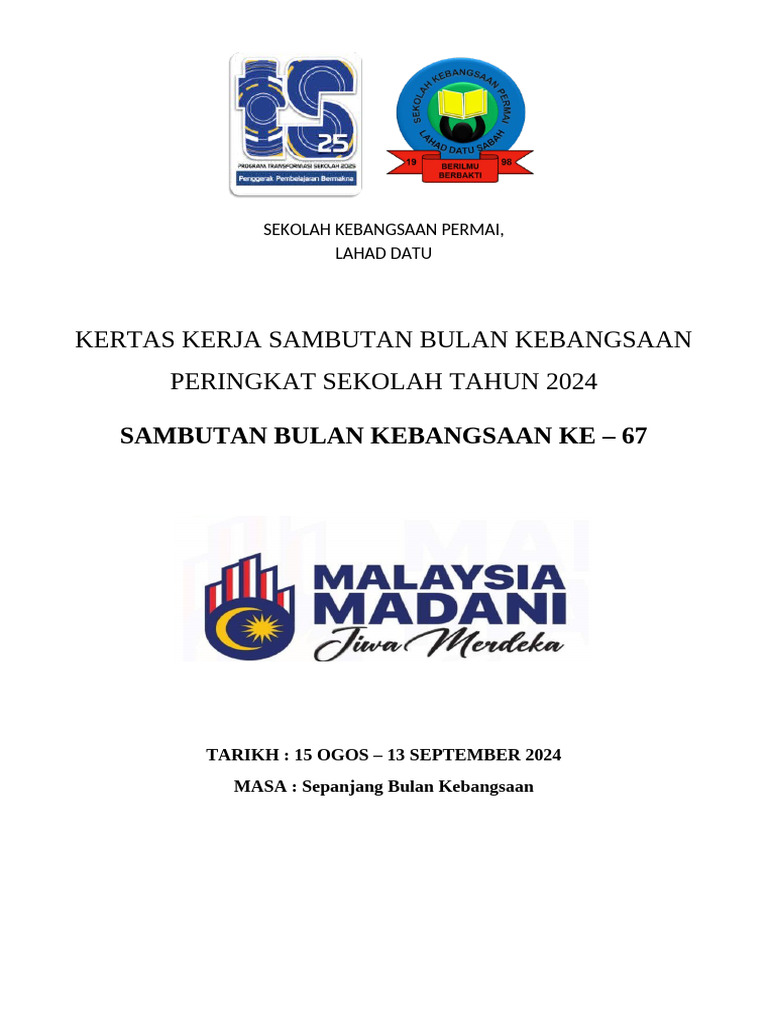 Kertas Kerja Merdeka 2024 | PDF