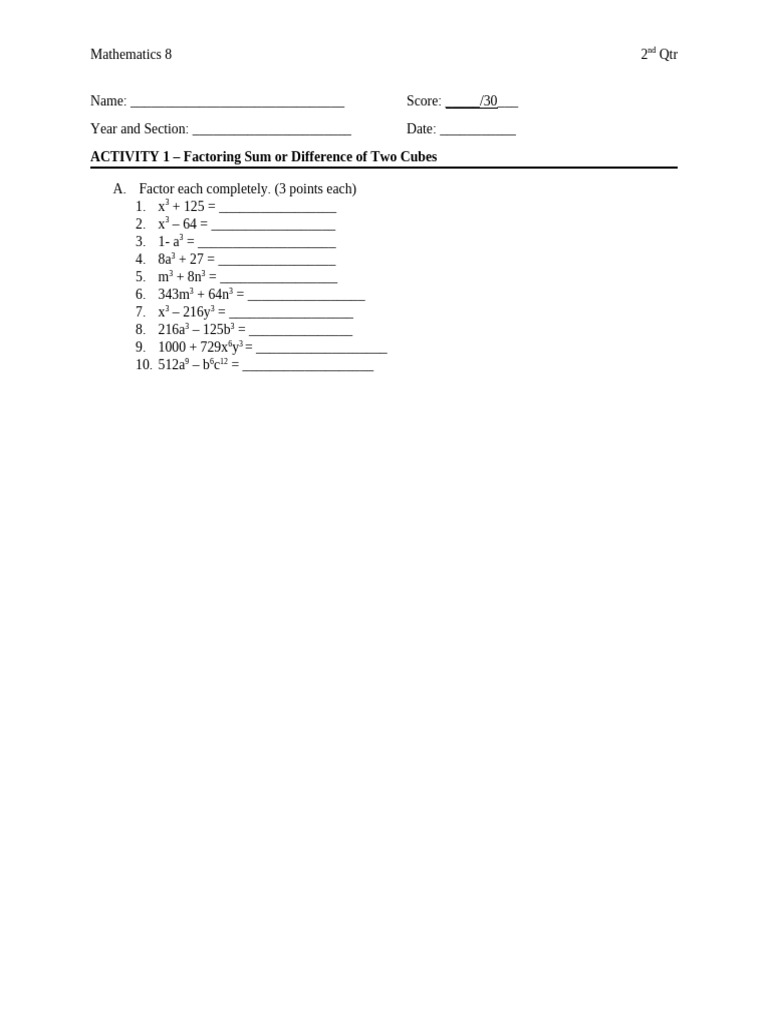 Math 8 activity 1 async pdf