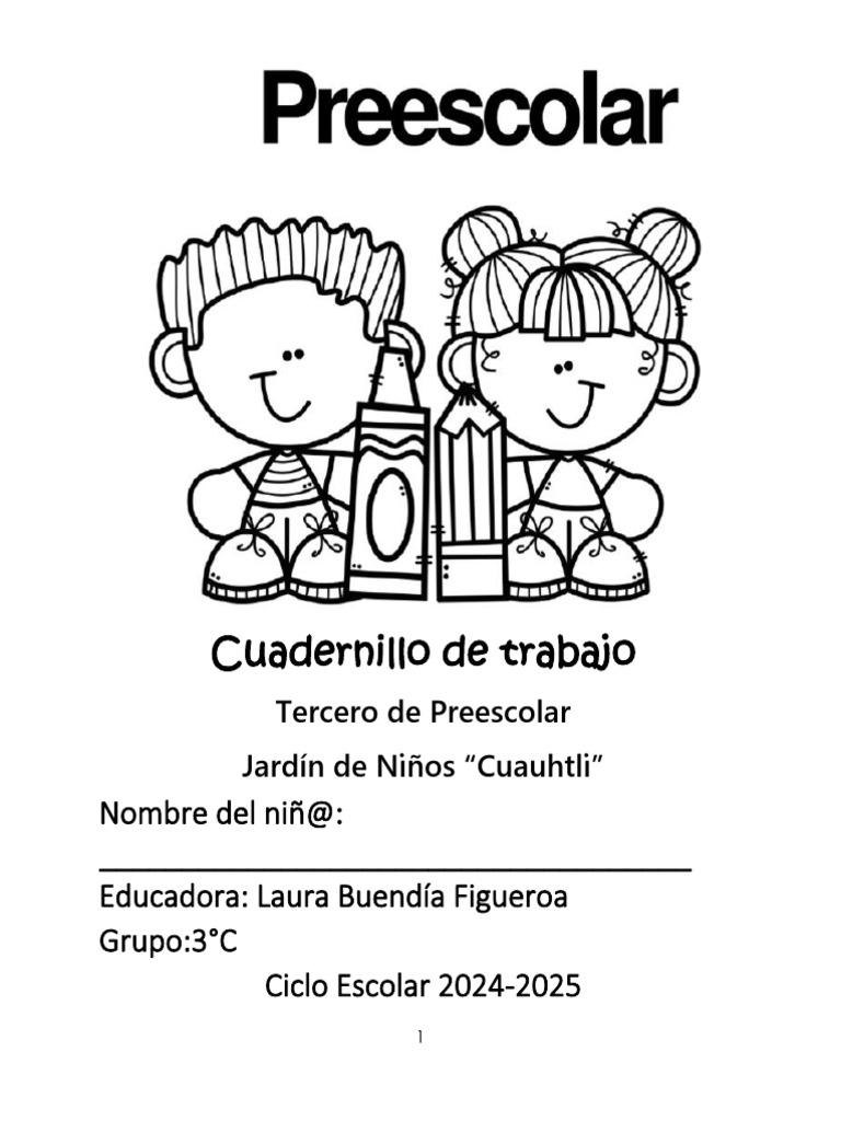 Cuadernillo de Actividades 3°C 2024-2025 | PDF