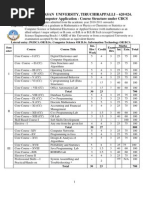 Bharathidasan University, Tiruchirappalli - 620 024. Master of Computer Application - Course Structure Under CBCS