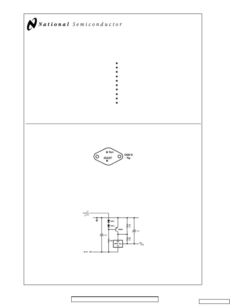 LM333可调3端稳压源 | PDF | Capacitor | Electrical Engineering