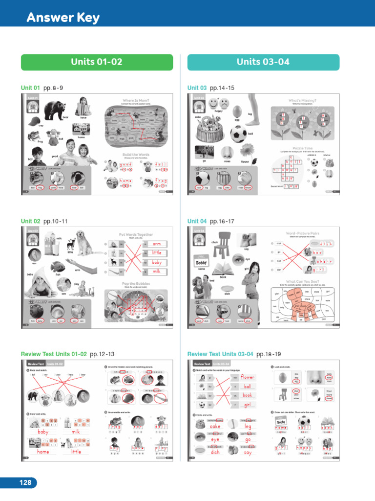 Bricks Vocabulary and Answer Key | PDF
