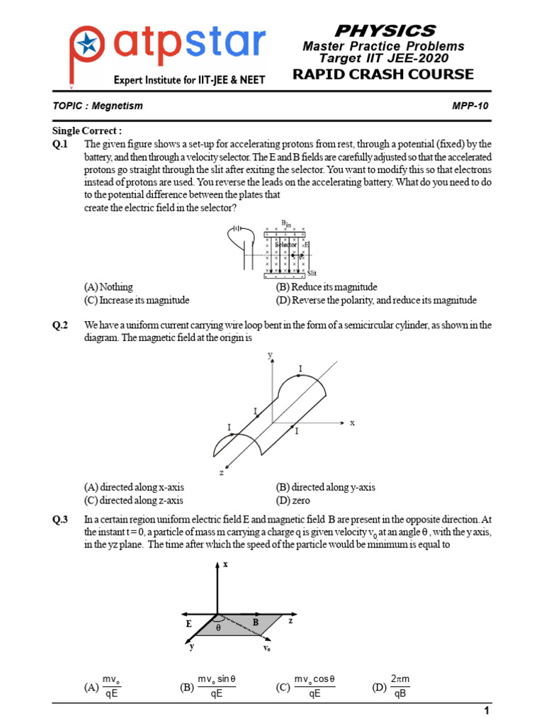MPP 10 Megnetism-20200914185244108483 | PDF | Neutron | Magnetic Field
