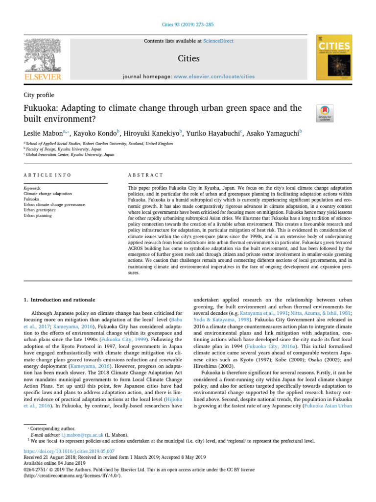 Main | PDF | Climate Change | Climate Change Mitigation