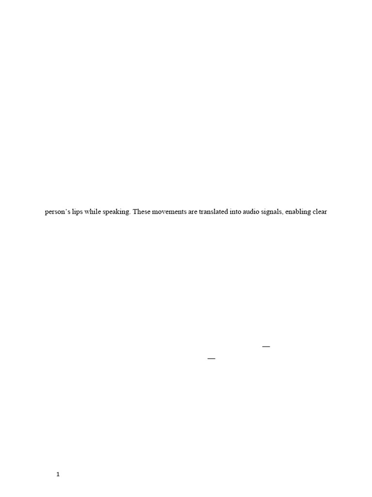 Silent Sound Technology for Communication | PDF | Electromyography ...