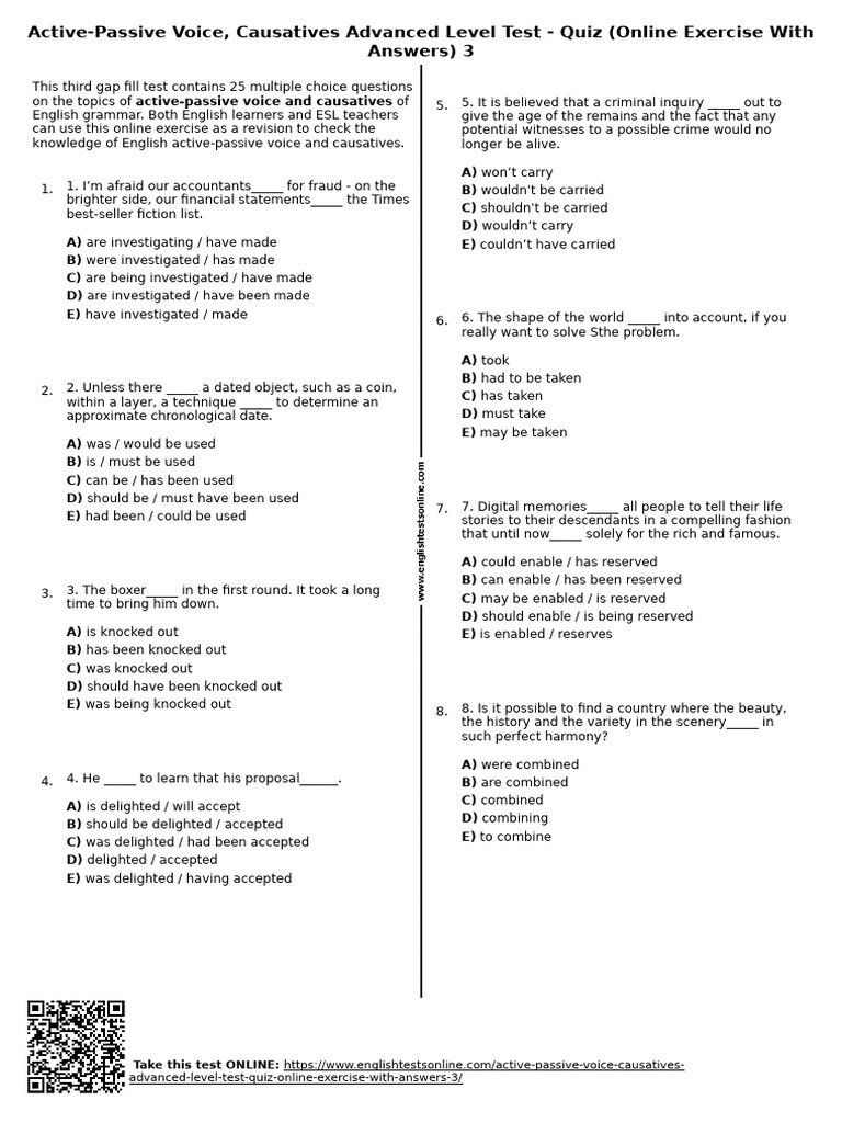 Spanish Reading Level Test