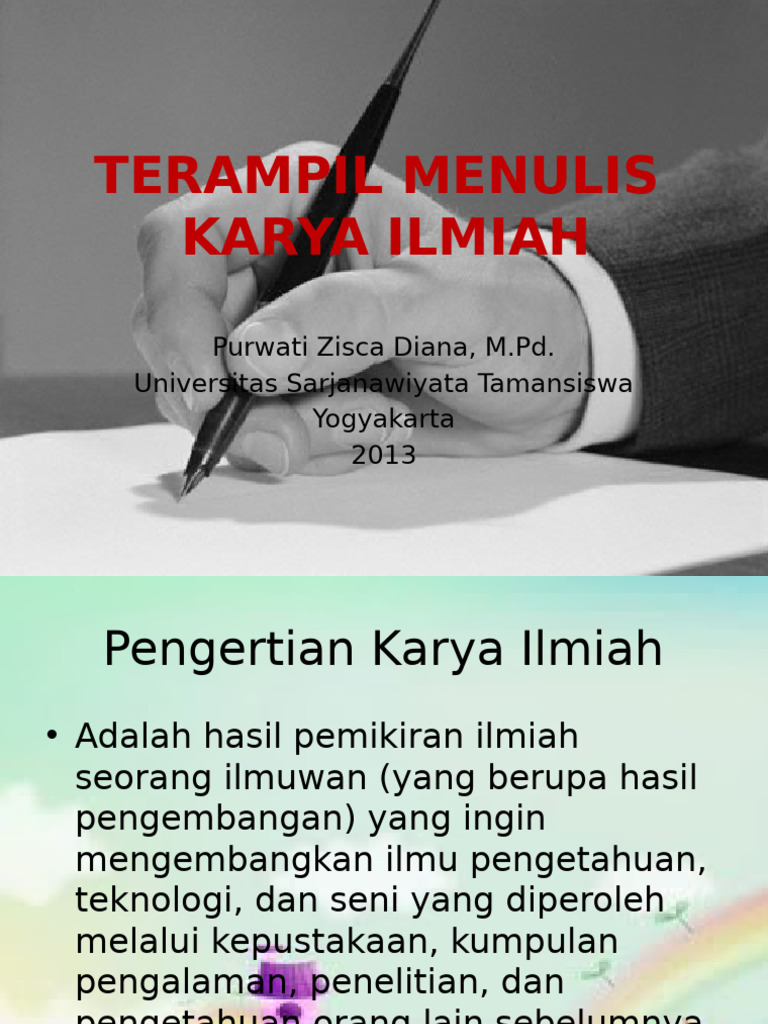 Terampil Menulis Karya Ilmiah Pdf