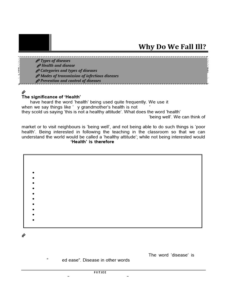 11 - SM - Why Do We Fall Ill (139-154) | PDF | Vaccines | Infection