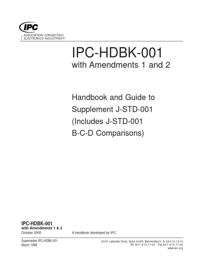 Ipc HDBK 001 | PDF | Solder | Soldering