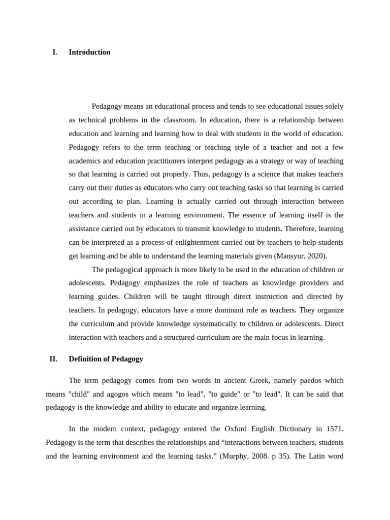 Understanding Pedagogy and Its Principles | PDF | Constructivism ...