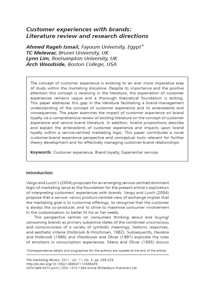 Customer Experience and Brand Loyalty Insights | PDF | Customer ...