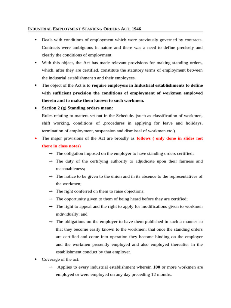 standing-order-endsems-pdf-labour-law-employment
