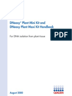 Dneasy Plant Mini Kit and Dneasy Plant Maxi Kit Handbook: For Dna Isolation From Plant Tissue
