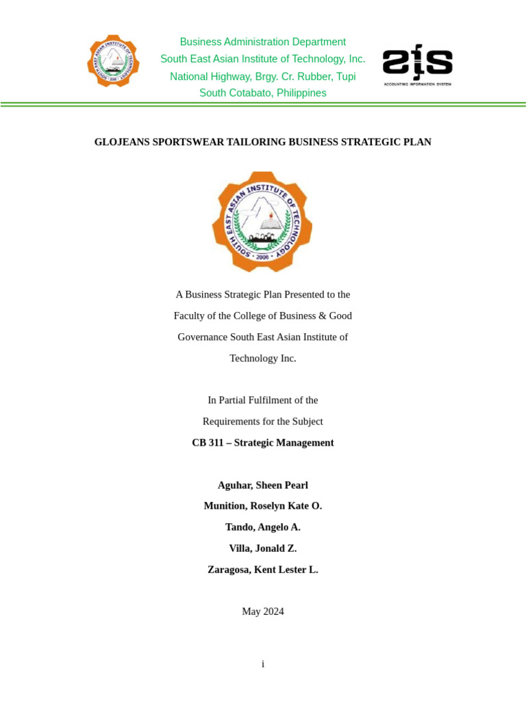 Group 4 Strategic Plan Final Pdf Expense Revenue