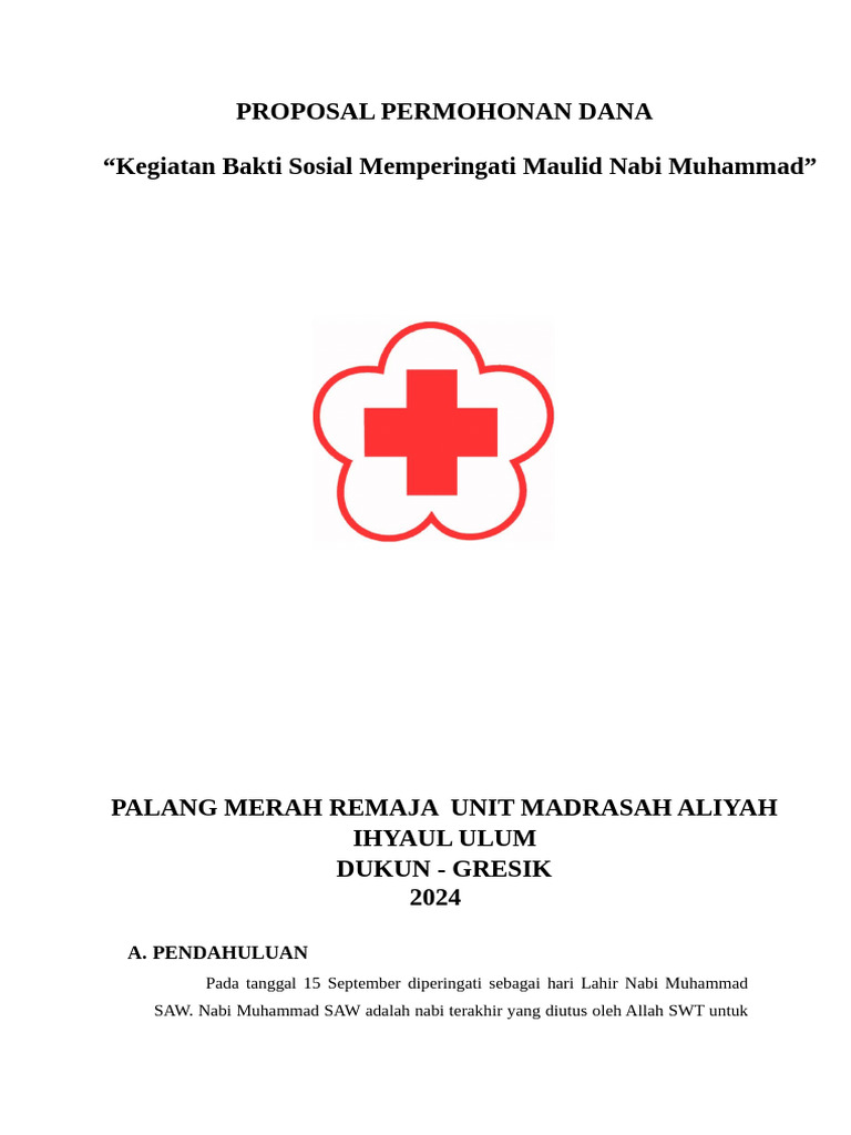 Proposal Permohonan Dana 2 - 084214 | PDF