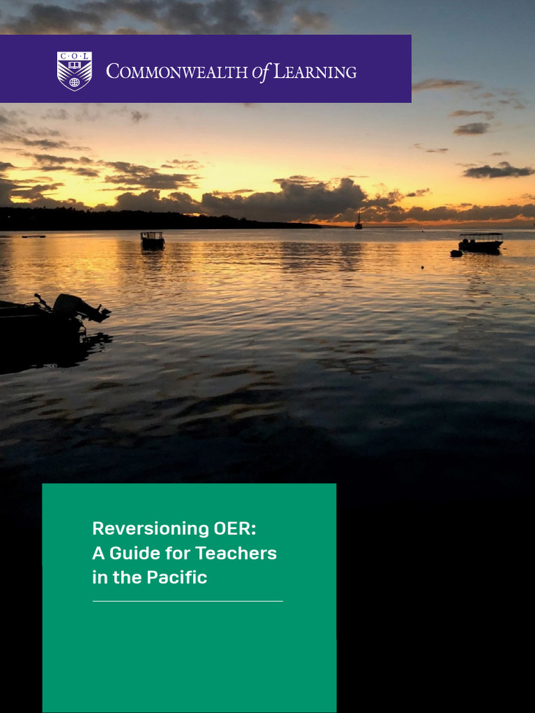 2021 - COL - Reversioning OER Teachers Pacific | PDF | Creative Commons ...