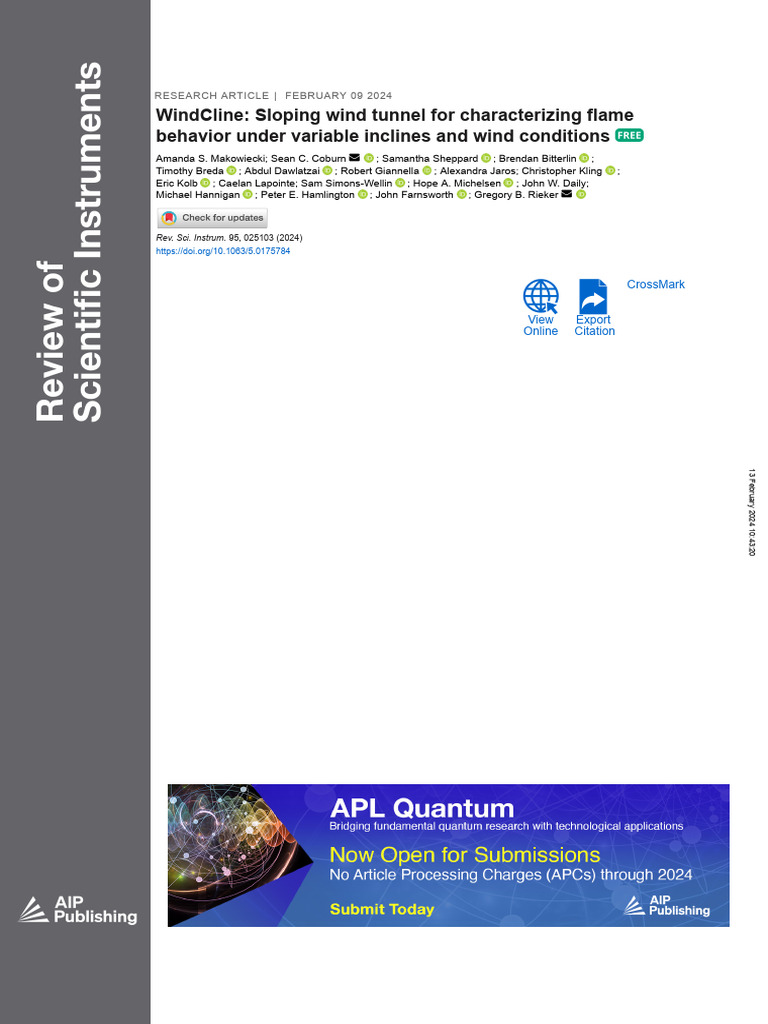 Makowiecki 等 - 2024 - WindCline Sloping wind tunnel for characterizing ...