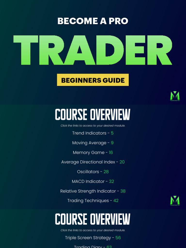 Become A Pro Trader - Beginner Guide | PDF | Moving Average | Financial ...