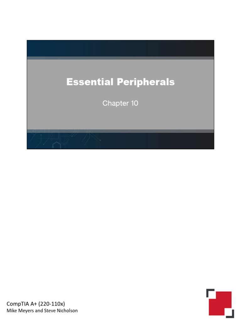 1101 Chapter+10+Essential+Peripherals+-+Slide+Handouts | PDF | Usb ...