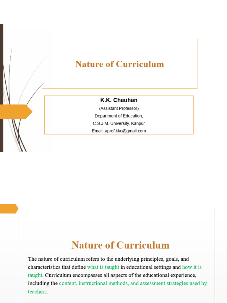 Understanding Curriculum Nature and Importance | PDF | Curriculum ...