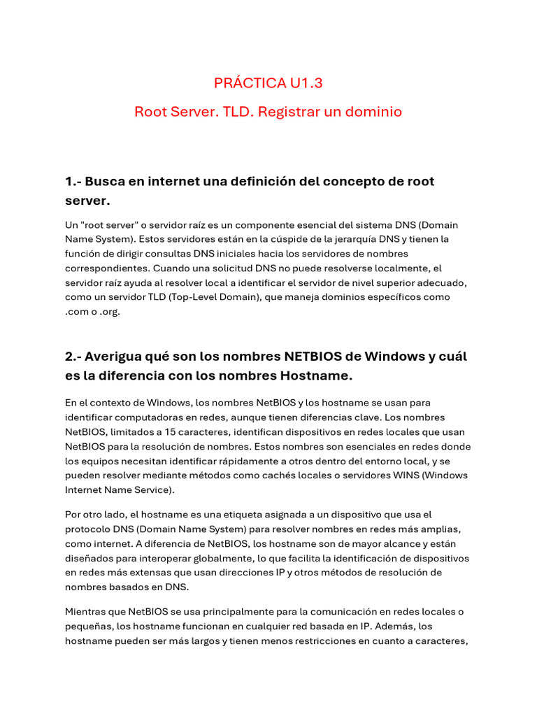 Documento 18 | PDF | sistema de nombres de dominio | Nombre de dominio