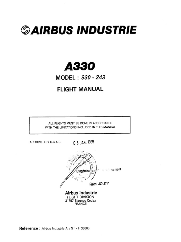 Manuel de l'Airbus A330-243 | PDF
