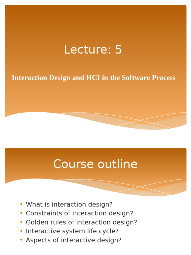 HCI Chapter 5 | PDF | Graphical User Interfaces | User Interface