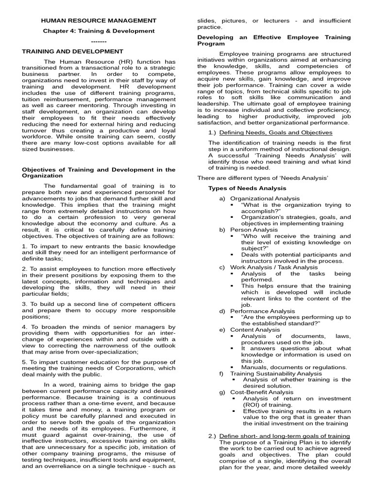 Effective Training & Development Strategies | PDF | Employment | Human ...