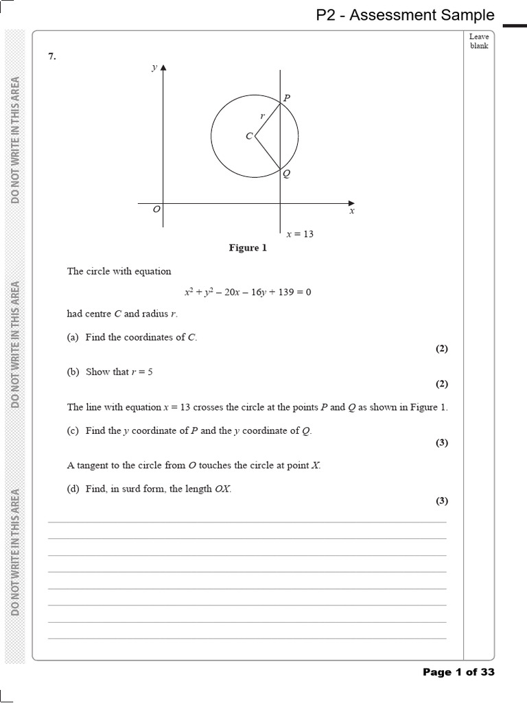 Chapter 2 - Coordinate Geometry | PDF | Circle | Area