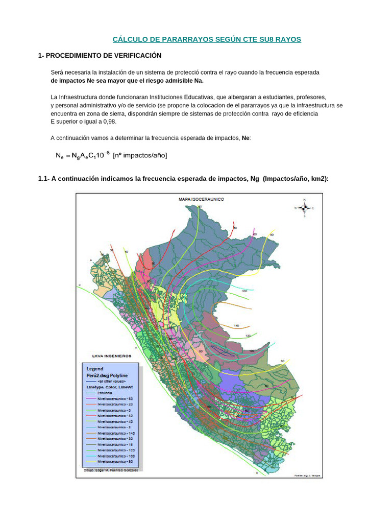 Cálculo de Pararrayos según CTE SU8 | PDF | Hormigón | Ingeniería de ...