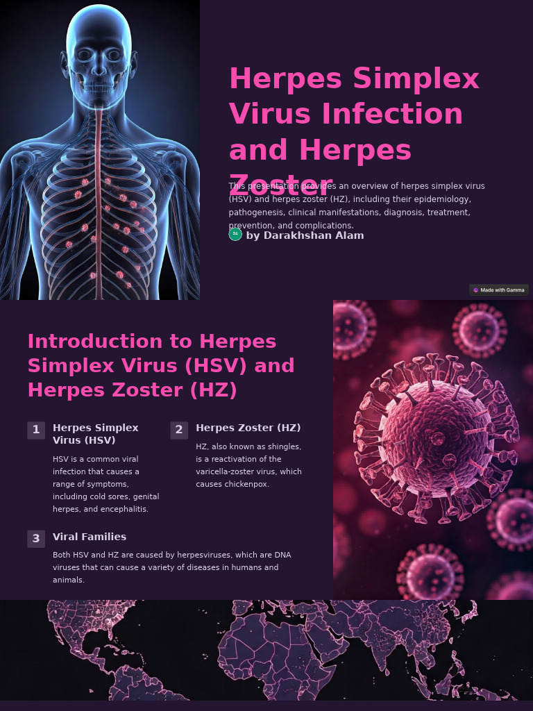Herpes Simplex Virus Infection and Herpes Zoster | PDF | Virus | Medicine